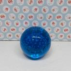 Blauwe glazen bol, presse papier, Ophalen of Verzenden, ., ., .