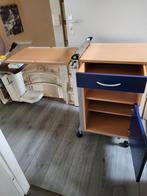 bed hulp kastje, Ophalen, 90 cm, Eenpersoons, Blauw