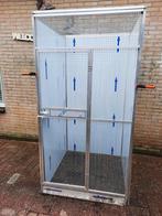 Aluminium voliere/kooi met morsrand en voederplateau, Dieren en Toebehoren, Ophalen, Aluminium, Volière