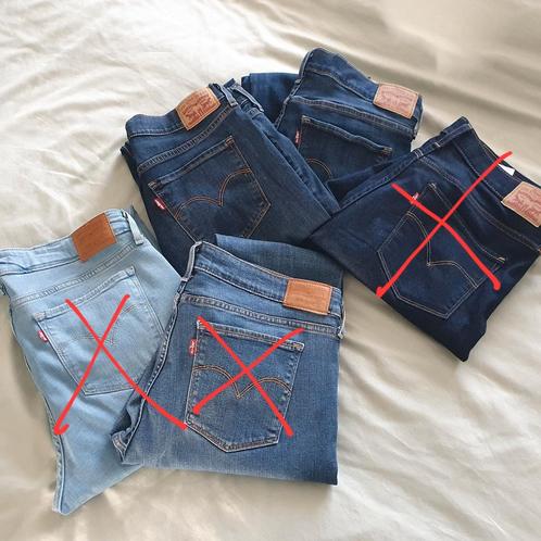 5x Levi jeans mt 31, lengte 34, Kleding | Dames, Spijkerbroeken en Jeans, Zo goed als nieuw, W30 - W32 (confectie 38/40), Blauw