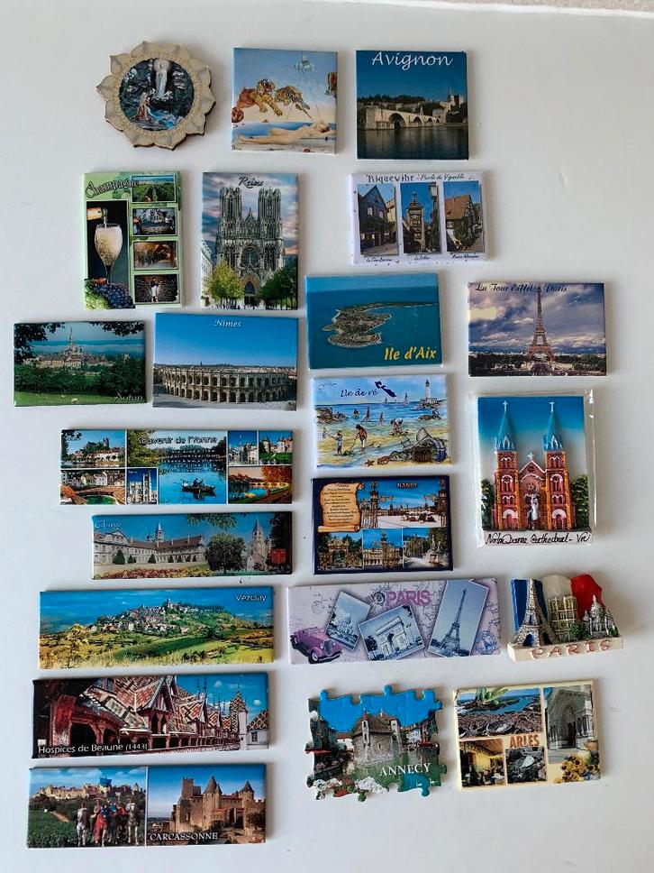 Leuke verzameling koelkast magneten Frankrijk Souvenirs, Verzamelen, Complete verzamelingen en Collecties, Ophalen of Verzenden