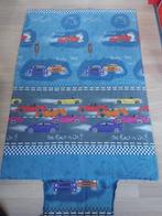 Auto race dekbedovertrek 140 x 190 cm, Kinderen en Baby's, Kinderkamer | Beddengoed, Blauw, Dekbedovertrek, Ophalen of Verzenden