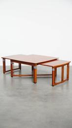 Art Deco Schuitema design salontafel met uitschuifbare delen, Huis en Inrichting, Tafels | Salontafels, Ophalen, Gebruikt, ., 50 tot 100 cm