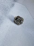 Pandora kraal zilver rimpel met goud limited edition, Pandora, Ophalen of Verzenden, Zo goed als nieuw, 1 bedel