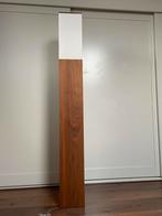 Luciferlamp notenhout met dimmer - 162cm hoog, Huis en Inrichting, Ophalen, Gebruikt, Hout, 150 tot 200 cm