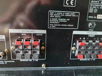 4x Sony versterkers en 2x afstb en platenspeler Philips beschikbaar voor biedingen