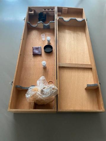 Vintage telescoop van Polarex inclusief kist beschikbaar voor biedingen