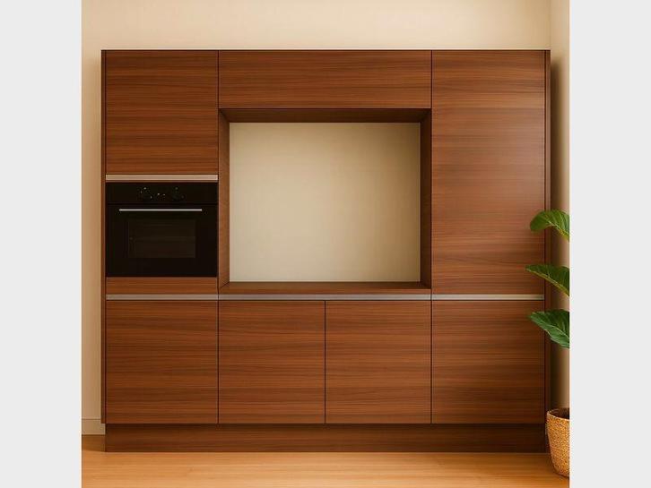 Luxe Nolte Keuken 240 cm | Nussbaum Kuba | Actieprijs, Huis en Inrichting, Keuken | Complete keukens, Nieuw, Enkelwandige keuken