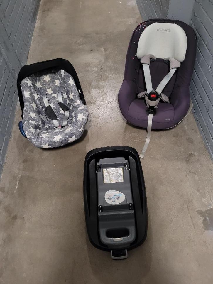Maxicosi Set: Cabriofix + Pearl + FamilyFix isofix base, Kinderen en Baby's, Autostoeltjes, Gebruikt, Maxi-Cosi, 0 t/m 18 kg, Isofix