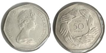 Engeland - 50p of 50 penny 1973 UNC - toetreding tot de EU beschikbaar voor biedingen
