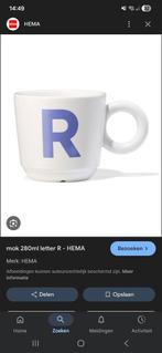 Hema Mok Letter R - Gezocht!, Ophalen of Verzenden, Gebruikt