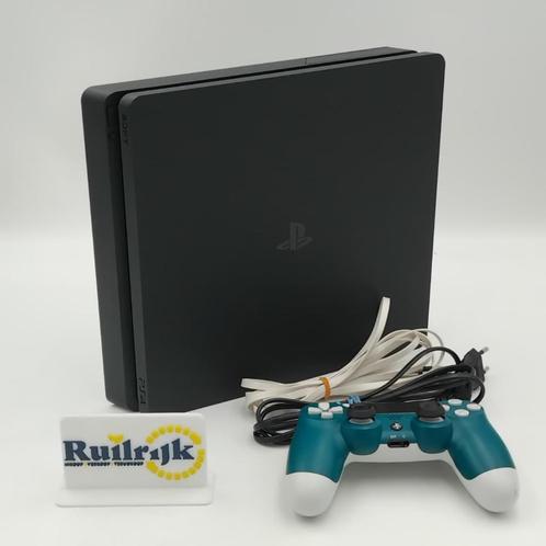 Sony Playstation 4 Slim 500Gb incl. controller - Met garanti, Spelcomputers en Games, Spelcomputers | Sony PlayStation 4, Zo goed als nieuw
