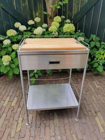 Mobiele keuken werktafel / snijstation beschikbaar voor biedingen
