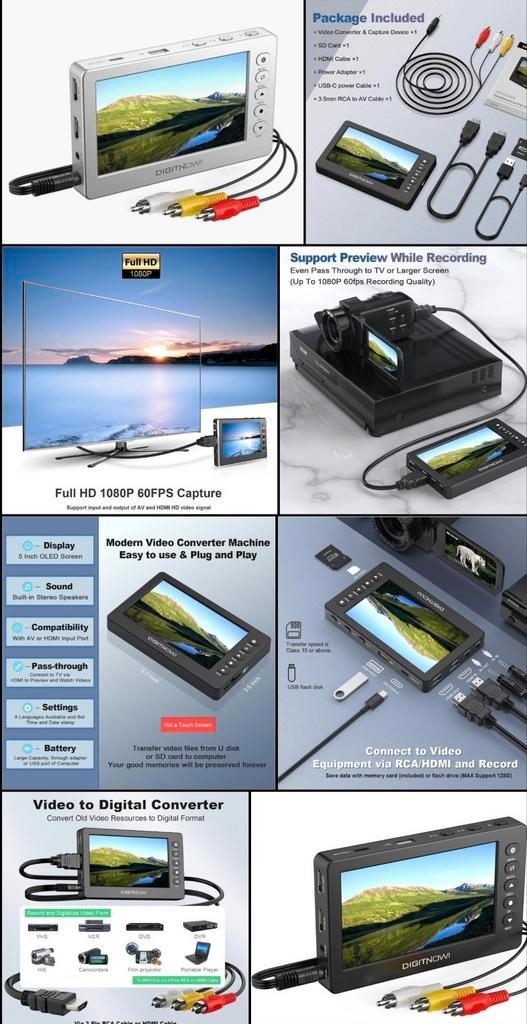 DIGITNOW! Multifunctionele FHD Video Recorder, Audio, Tv en Foto, Videospelers, Ophalen of Verzenden