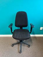Bureaustoel rolwieltjes, Ophalen, Gebruikt, Zwart, Bureaustoel