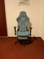 Game/bureaustoel, Huis en Inrichting, Bureaustoelen, Ophalen, Blauw, Zo goed als nieuw, Gaming bureaustoel