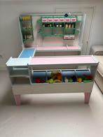Retro houten speelgoed winkeltje met boodschappen te koop, Kinderen en Baby's, Ophalen, Gebruikt