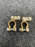 Set messing accu pool klemmen (+ en -), Auto-onderdelen, Ophalen of Verzenden