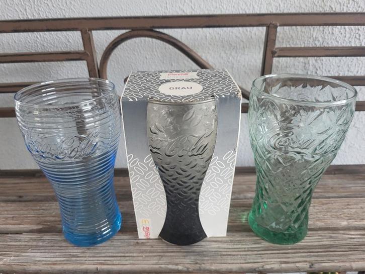 Coca Cola glazen Mc Donalds 2013 Duitsland, Verzamelen, Glas en Borrelglaasjes, Zo goed als nieuw, Frisdrankglas, Ophalen