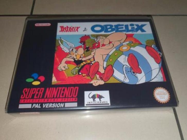 Asterix & Obelix SNES Game Case, Spelcomputers en Games, Games | Nintendo Super NES, Zo goed als nieuw, Verzenden