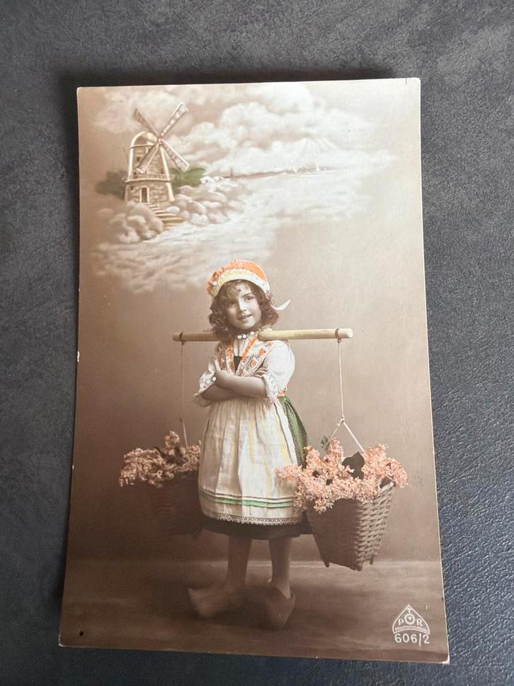 Antieke kaart, 1916, 1 cent postzegel, Verzamelen, Ansichtkaarten | Buitenland, Gelopen, België en Luxemburg, Voor 1920, Ophalen of Verzenden