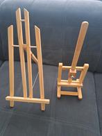 2 Houten Mini Ezels/Standaards, Hobby en Vrije tijd, Schilderen, Verzenden, Gebruikt, Ezel