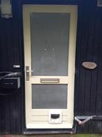 Buitendeur 2115 x 880 mm + hang- en sluitwerk, weldorpel etc, Ophalen, Gebruikt, 80 tot 100 cm, Buitendeur