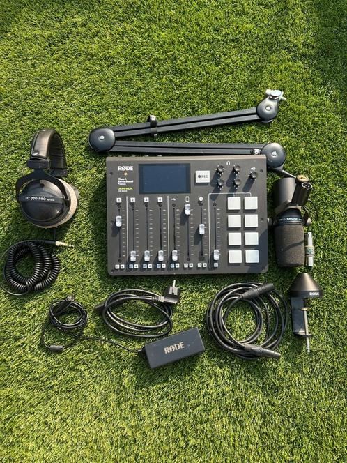 Complete Podcast Set-up – Rode caster & Shure Microfoon SM7B, Watersport en Boten, Navigatiemiddelen en Scheepselektronica, Zo goed als nieuw