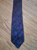 Paars/groene zijde Van Gils stropdas ***zgan***, Kleding | Heren, Stropdassen, Paars, Zo goed als nieuw, Met patroon, Van Gils