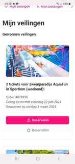 Zwemparadijs Aquafun Sportiom, Tickets en Kaartjes