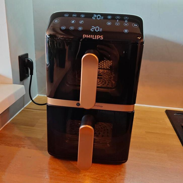 Nieuwe Philips Airfryer NA462/70 Stacked Dual Basket, Witgoed en Apparatuur, Airfryers, Nieuw, Airfryer, Ophalen