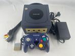 Nintendo Gamecube Paars + Controller, memory card en kabels, Nintendo, Gebruikt, Paars, Onbekend