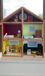 Poppenhuis hout, handgemaakt incl toebehoren, Kinderen en Baby's, Ophalen, Nieuw