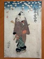 3 antieke Japanse houtdruk prenten van Utagawa Kunisada, Verzenden