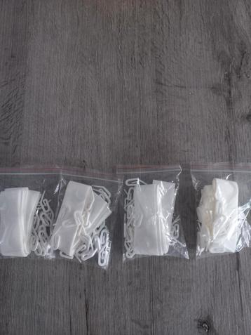 Nw gordijnhaken+inkortstrijkband voor 8 banen prijs is alles beschikbaar voor biedingen