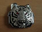 buckle riemgesp Tijger strass 7x8cm, Kleding | Heren, Ophalen, Losse buckle of gesp, Overige kleuren, Nieuw