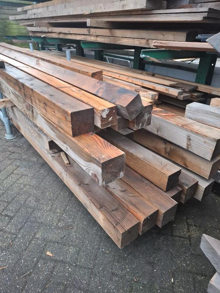 B keus tuinhout. Goedkoop!! Douglas, bangkirai hardhout!!!, Tuin en Terras, Palen, Balken en Planken, Gebruikt, Palen, 250 cm of meer