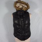 Stoere zwarte bodywarmer nepbontkraag Mt M Max Blue 21, Maat 38/40 (M), ., Zwart, Ophalen of Verzenden