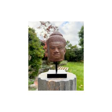 Oud terracotta Boeddha-hoofd (fragment) in Khmer/Lanna beschikbaar voor biedingen