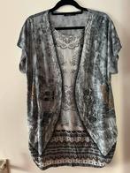 Grijze Blouse / Tuniek Maat 42/44, Kleding | Dames, Maat 42/44 (L), Ophalen of Verzenden, Zo goed als nieuw, Korte mouw