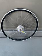 28 inch Gazelle voorwiel met naafdynamo, Fietsen en Brommers, Fietsonderdelen, Ophalen of Verzenden, Gebruikt, Algemeen, Wiel