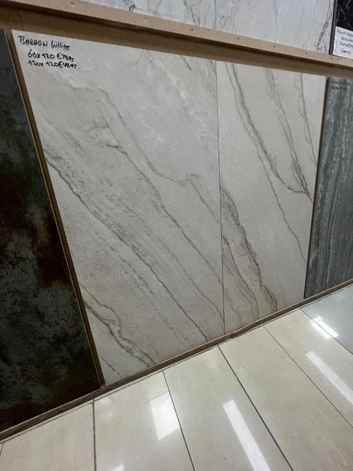 Barrow White tegels van €54,98 pm2 nu €39,95 pm2, Doe-het-zelf en Verbouw, Tegels, Nieuw, Vloertegels, Keramiek, 60 cm of meer