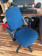 Ergonomische bureaustoel met veel instelmogelijkheden, Ophalen, Gebruikt, Blauw, Bureaustoel