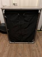 Kampeerkast Vrijbuiter, antraciet/grijs (B 84, H 104, D50), Caravans en Kamperen, Kampeermeubelen, Ophalen, Zo goed als nieuw