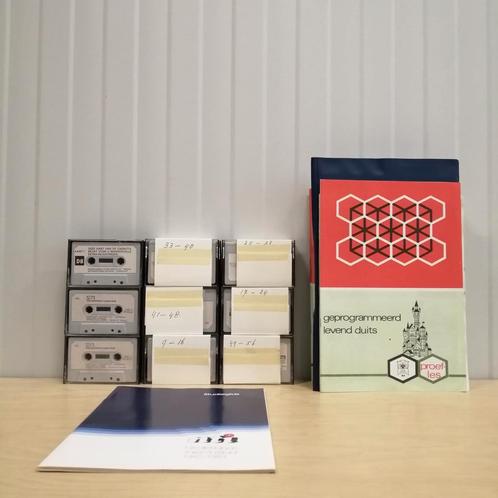 Geprogrammeerd Levend Duits + Cassettes & Koffer, Boeken, Studieboeken en Cursussen, Gelezen, Alpha, Ophalen of Verzenden