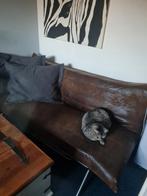 Leder slaapbank t.e.a.b, Ophalen, 100 tot 125 cm, 150 tot 200 cm, Tweepersoons