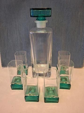 Luigi Bormiola - Light & Music - jaren 60 karaf & 6 glaasjes beschikbaar voor biedingen