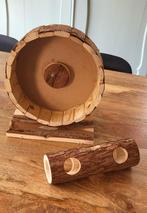 Hamsterrad/loopwiel en holle boomstam., Ophalen of Verzenden, Zo goed als nieuw, Loopwiel of Rad