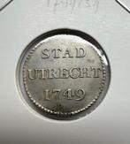 Stad Utrecht. Duit 1749/39 afslag in Zilver. Prachtig, Postzegels en Munten, Munten | Nederland, Ophalen of Verzenden, Vóór koninkrijk