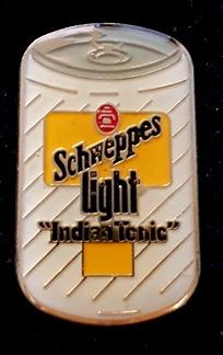 Schweppes Light blikje pin, Verzenden, Nieuw, Merk, Speldje of Pin